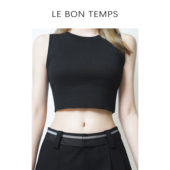 BON TEMPS 百搭显瘦无袖 上衣c800908