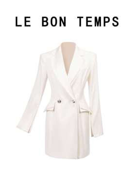 【LBT&秋冬款】翻盖口袋双排扣大衣西装外套c800792