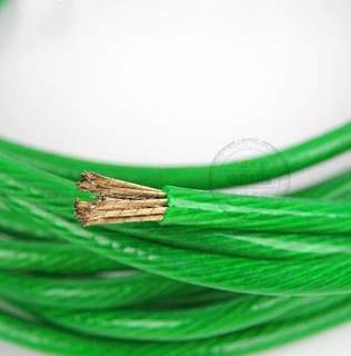 5mm粗猕猴桃大棚遮阳网钢丝绳包塑百香果包邮绿晾衣绳葡萄架牵