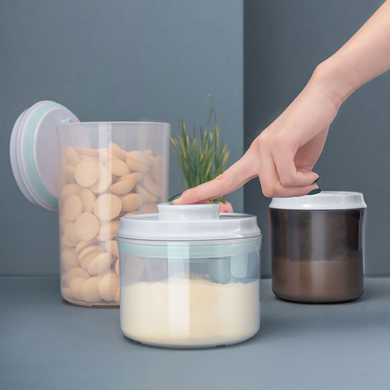 便携外出安扣抗摔大容量奶粉盒