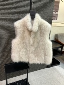 马甲 李亚男 皮草 两面穿 100山羊绒女士 2025年冬季 ding级牛货