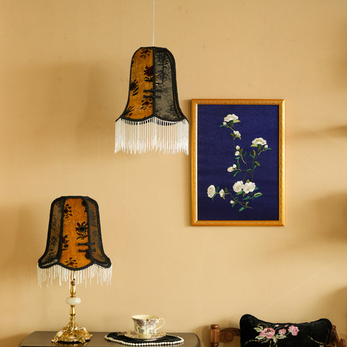 物几原创繁花同款花样年华旧上海复古黄铜卧室客厅装饰台灯吊灯