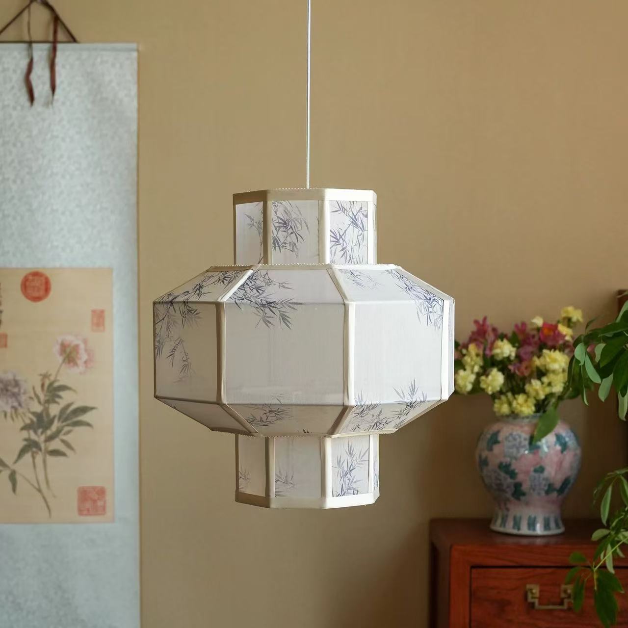 新中式复古灯笼宫灯吊灯