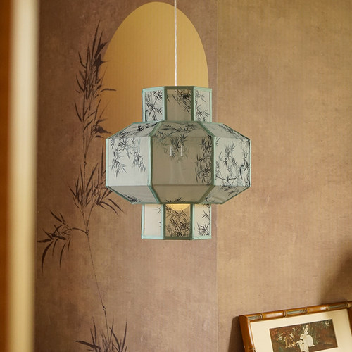 物几空间客餐厅新中式吊灯