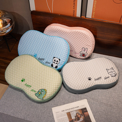 冰丝猫肚枕记忆棉枕头护腰靠垫