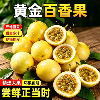 广西黄金百香果现摘香甜多汁