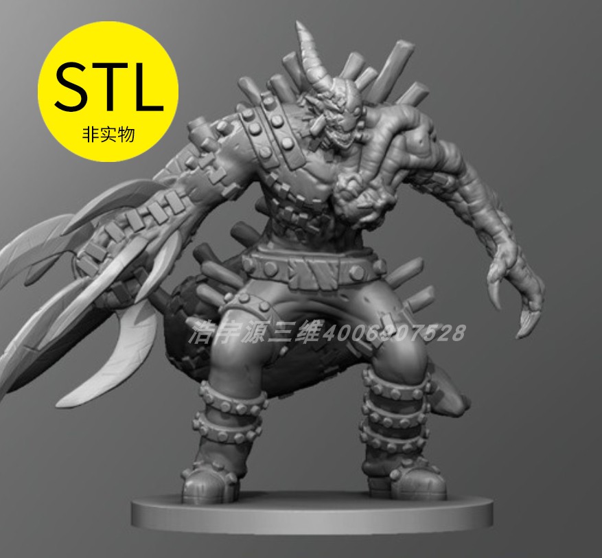 3D打印模型stl文件素材图纸桌游系列怪物造型合集战旗