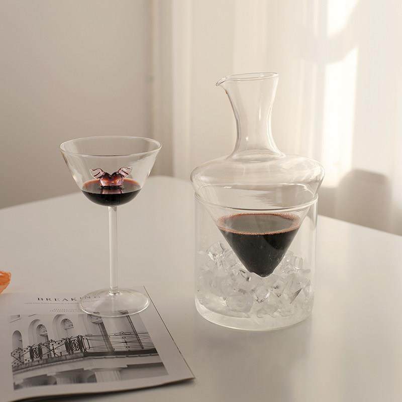 耐高温玻璃创意红酒醒酒器葡萄酒快速醒酒器冰镇冰酒家用套酒器