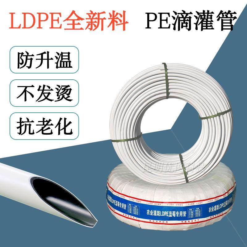 4分pe管蓝莓滴灌管大棚喷灌6分水管果树灌溉硬管16水管20微喷软管