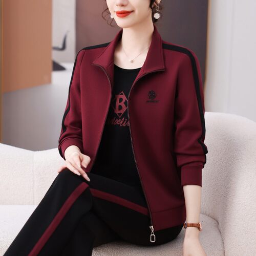官网迈耐克斯中年妈妈外套2026年新款春秋女士运动套装减龄跑步服