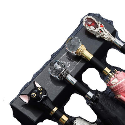 雨伞柄头伞配件长柄伞零件小黑伞