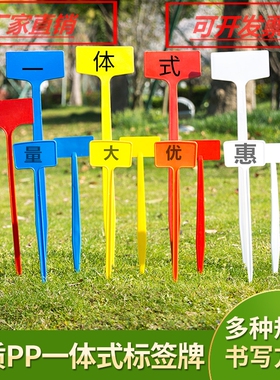 防水标记牌园艺标签插牌立体塑料大号插地标牌试验田间指示牌地插