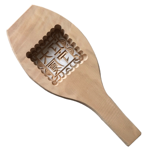 木忆私人定制馒头面食南瓜绿豆糕点心月饼优质木制模具糕点印章