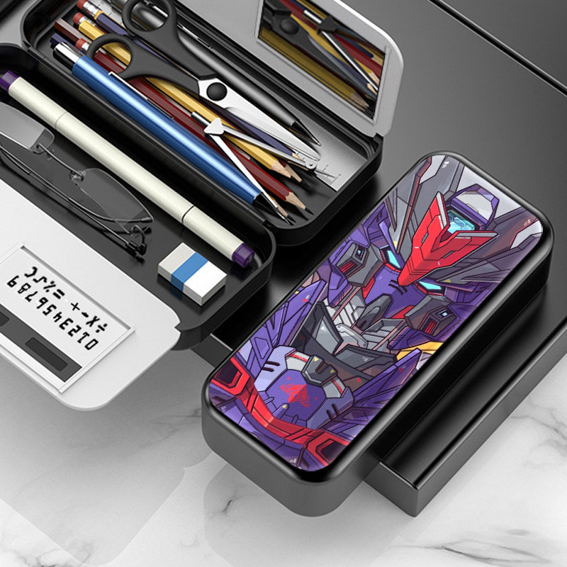 机动战士高达网红多功能学生文具盒眼镜收纳盒笔盒笔袋创意多功能