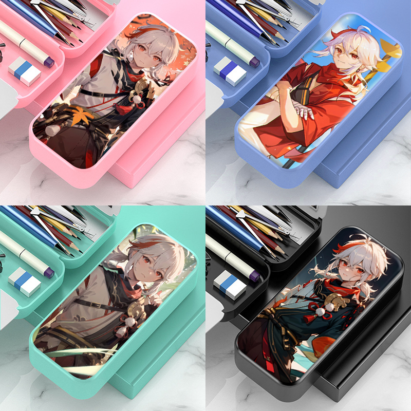 枫原万叶周边文具盒中小学生男生帅气多功能男孩儿童卡通笔袋收纳