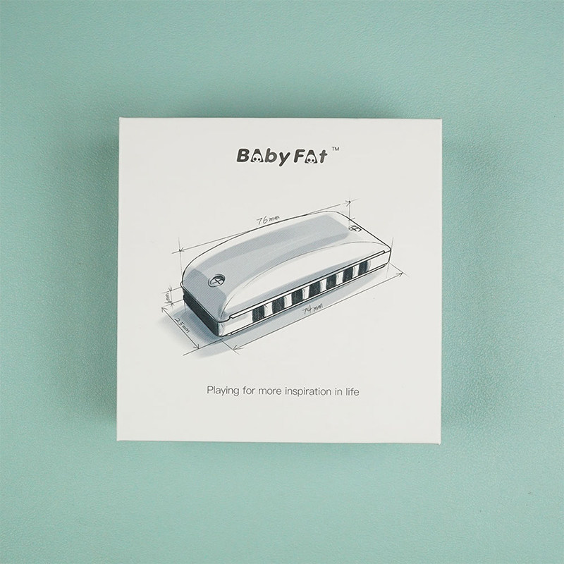 babyfat7孔布鲁斯口琴蓝调彩色成人演奏初学者学生儿童入门乐器