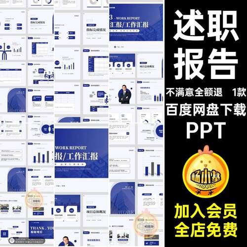 高级蓝色简约高端大气项目进度汇报工作总结计划述职报告PPT模板