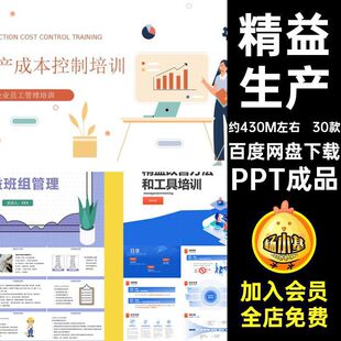 七大精益生产PPT成品机械工匠知识浪费消除培训管理工厂精益求精