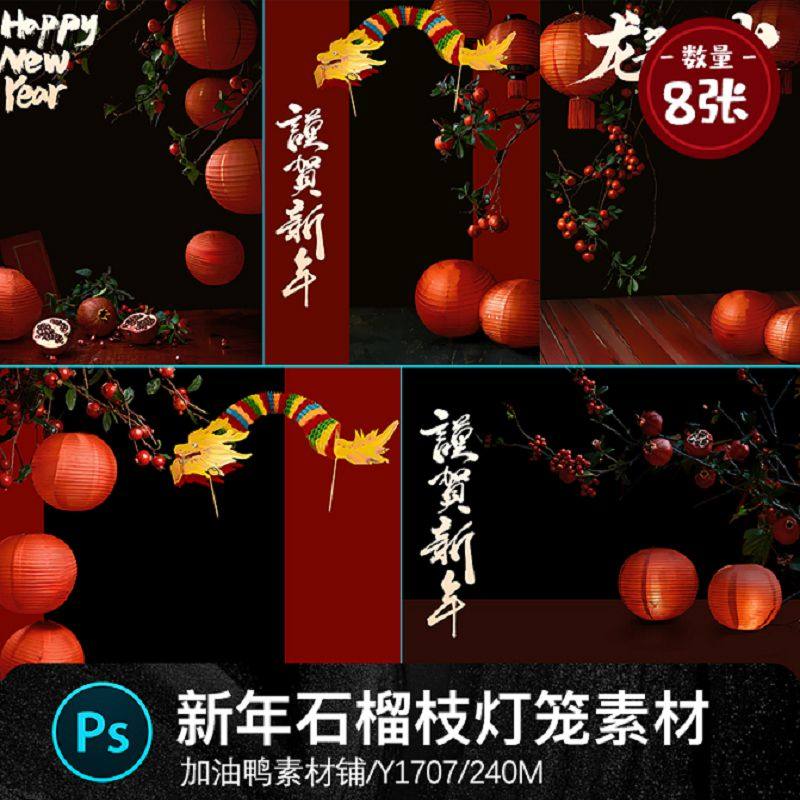 新年红浆果石榴枝红灯笼春节喜庆儿童宝宝写真照psd设计素材模板,商务/设计服务,设计素材/源文件,淘宝优惠券,粉丝福利购,淘宝优惠卷