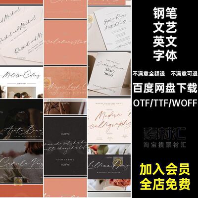Macadamia 文艺手写钢笔签字英文字体logo标识排版版式字体安装
