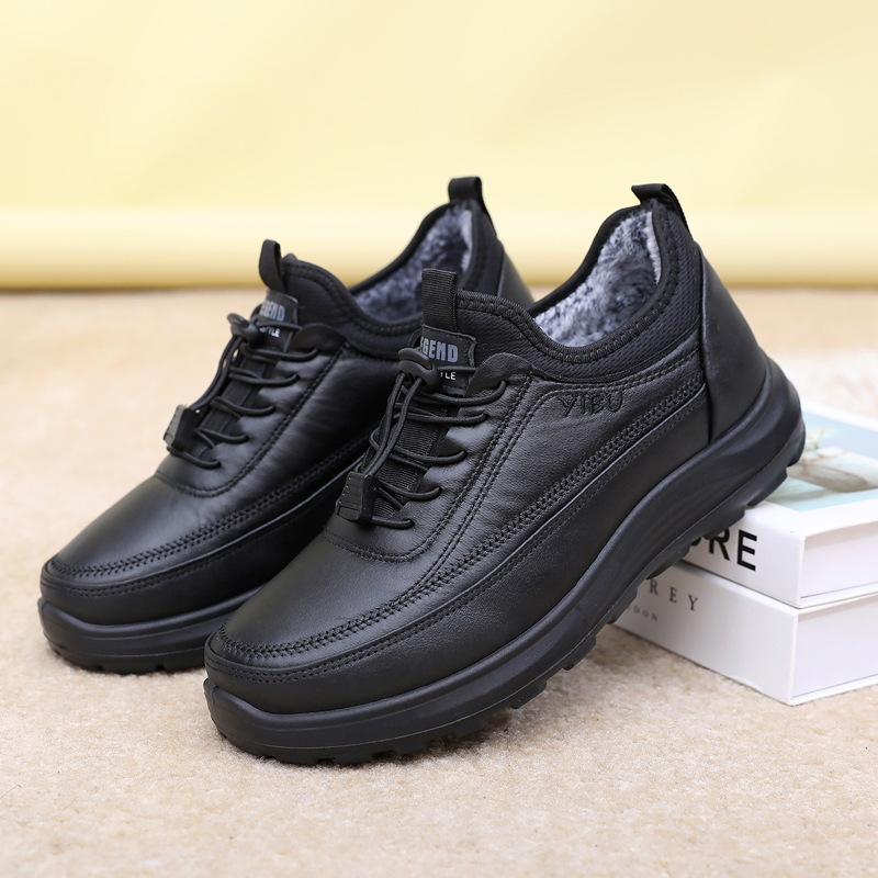 老北京棉鞋男冬加绒加厚保暖