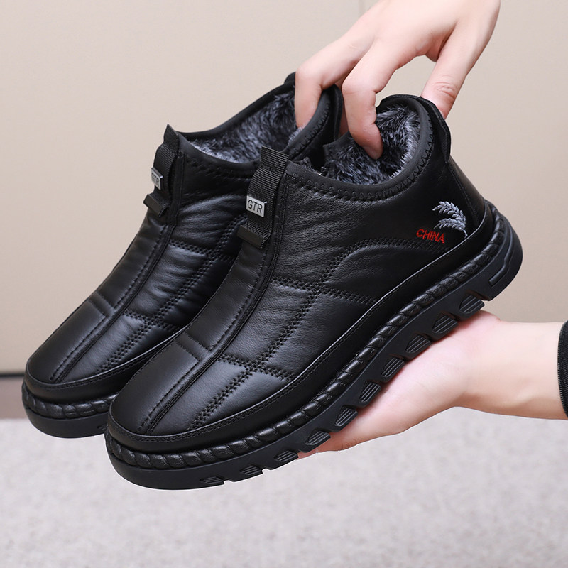 冬季休闲风防滑轮胎底老北京布鞋