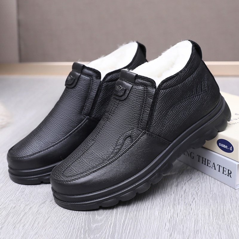 老北京棉鞋男冬加绒加厚保暖