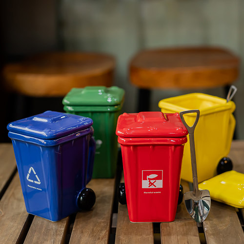 生日礼物送男友垃圾桶陶瓷马克杯