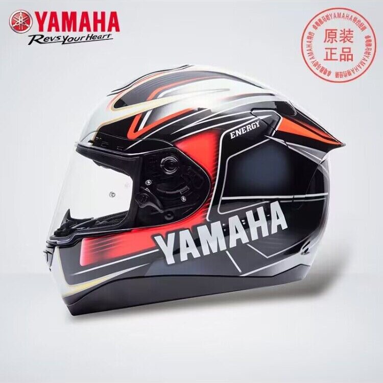 YAMAHA雅马哈头盔镜片赛车全盔Y123底座/镜片透明黑色镀蓝