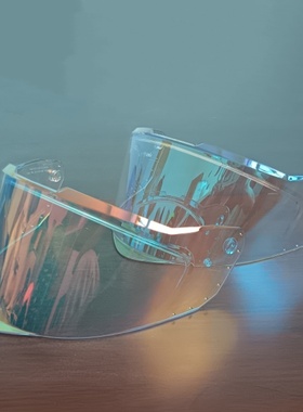 坦克全盔突破者T157头盔镜片透明 黑色 浅茶 镀银 极光红 极光蓝