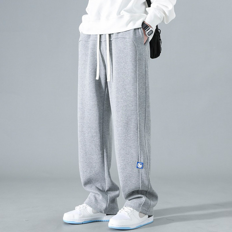 卫裤男2024年新款夏季薄款冰丝美式潮牌宽松直筒裤子休闲运动长裤