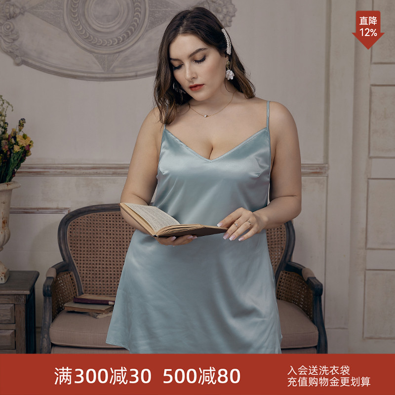 薄款大码宽松吊带胖妹妹家居服