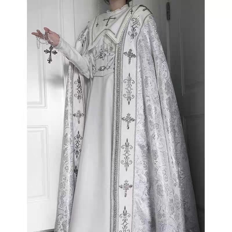 晚礼服白色哥特修女loita图片