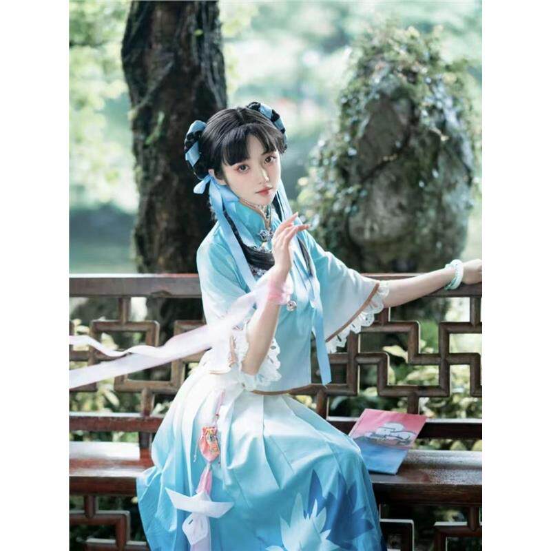 西施cos服诗语江南民国风少女游戏毕业服cosplay全套服装