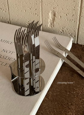 一木柠 厨房304不锈钢水果叉家用吃甜品小蛋糕叉子水果签果插果叉