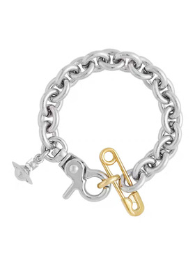 西太后claude克劳德别针星球手链个性风潮流粗款古巴链手饰