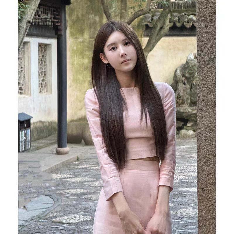 TZ5707狐系温柔风气质套装女优雅名媛风圆领长袖上衣+高腰半身裙