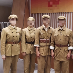50式抗美援朝老式红军衣服志愿军演出服解放服装抗战合唱表演服装