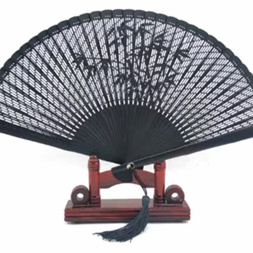 全竹扇全骨扇折叠古风镂空扇中国风折扇古典扇子便携竹骨扇女扇子