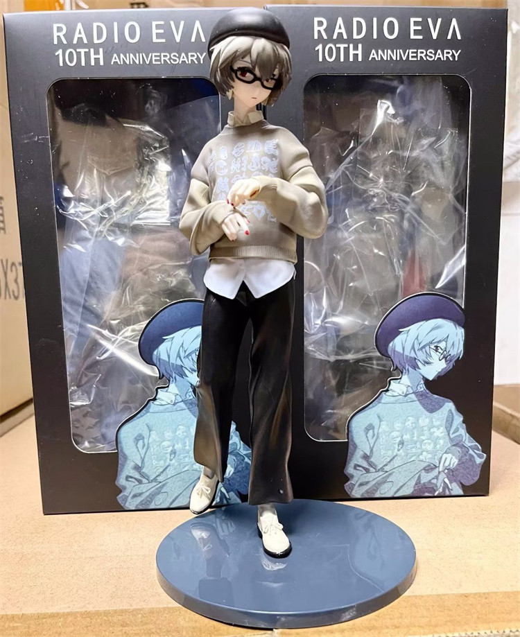 Ston New Century Evangelion Eva 绫 Bolly Radio Grey/Blue -Haired Standing Position Box Hand -Made Model