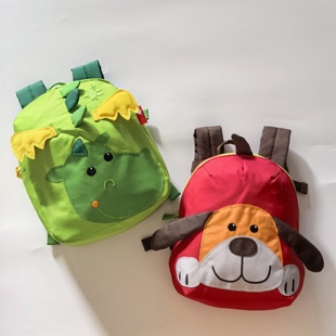 小背包 儿童双肩包 小书包 可爱小狗狗小恐龙 外贸出口西欧