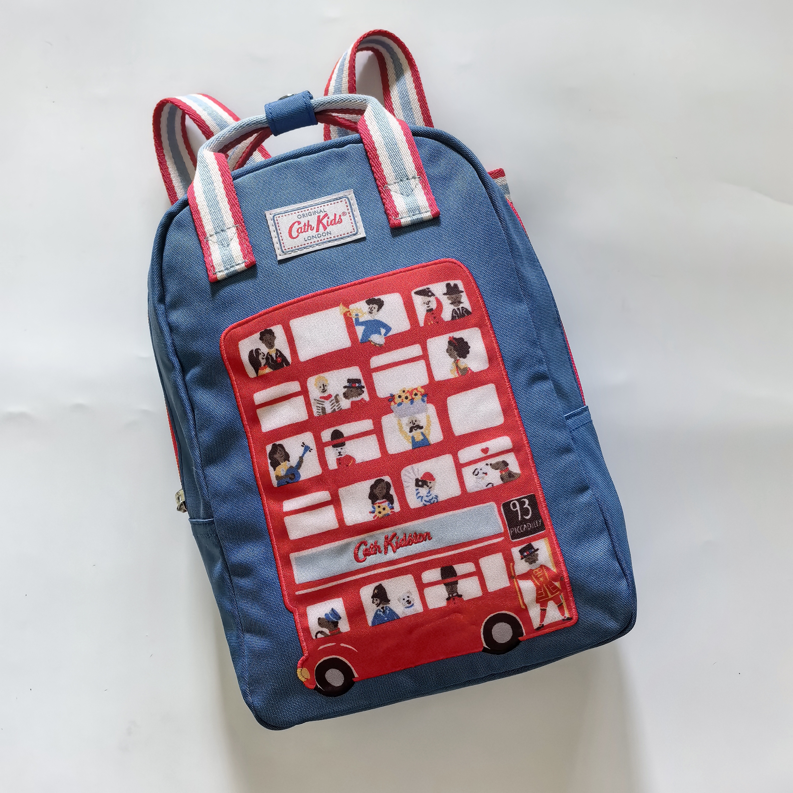 外贸出口英国 可爱巴士英伦风 中号手提双肩包 儿童小背包 书包