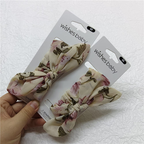 发带头箍纱印花柔软温馨