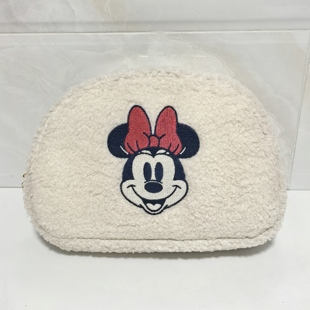 化妆包 贝壳包 收纳包 可爱毛绒刺绣 外贸出口英国