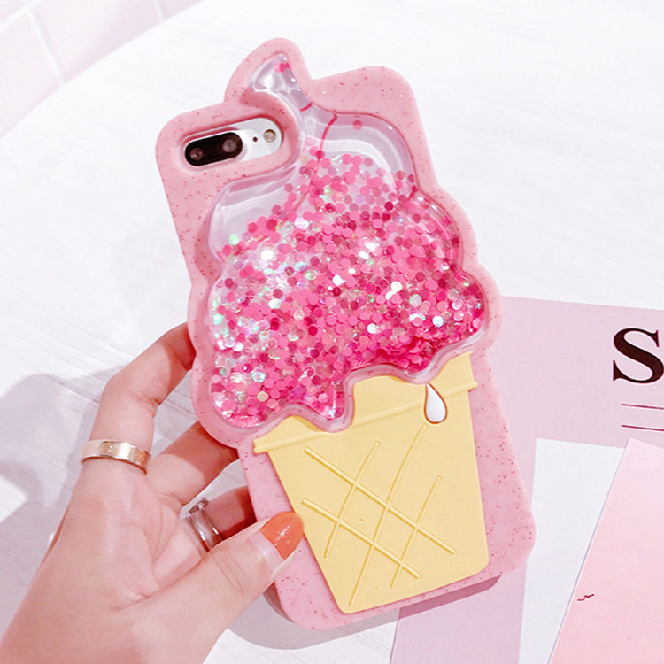 夏日解压冰淇淋苹果6s手机壳iPhoneX创意日韩适用7Plus保护流沙壳|ruв категории Цифровые аксессуары, аксессуары для мобильных телефонов, телефон защитный кожух/оболочка - от Buy2taobao.com для оказания профессиональной услуги покупки агента Taobao