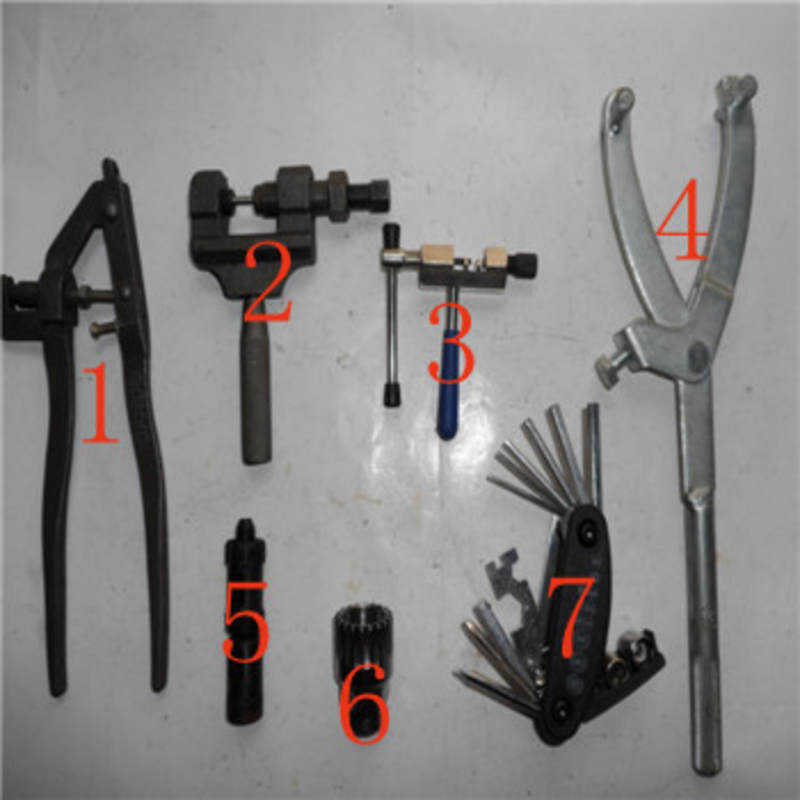自行车单车截链器中轴工f具抱闸胀闸工具4多功能维修工具