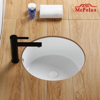 台下圆形16寸加深20洗脸盆阳台台盆式18圆盆纯正陶瓷/洗手盆/嵌入