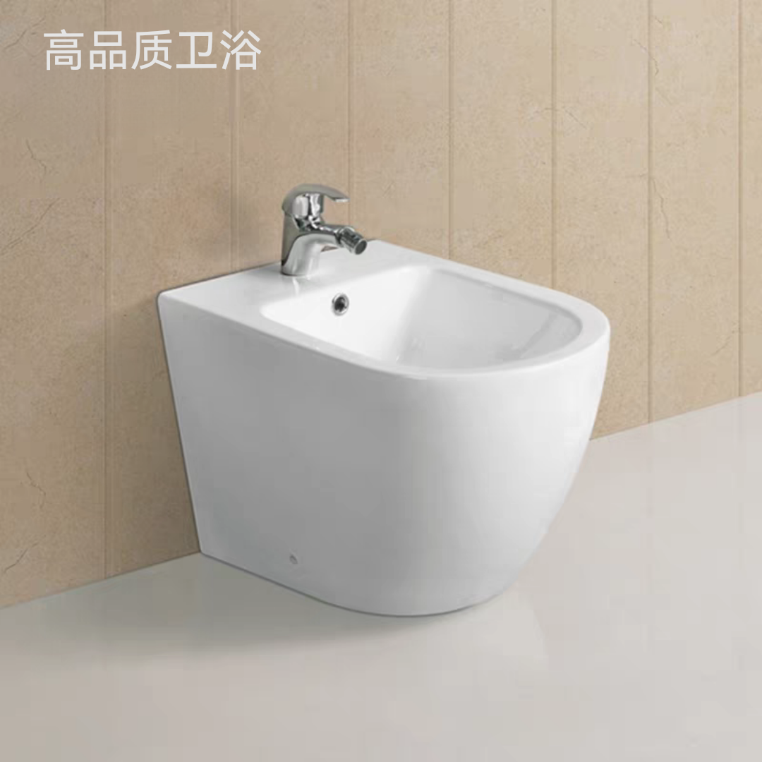 妇洗盆妇洁器净身盆陶瓷落地式冲洗盆冷热龙头家用妇女女士清洗盆