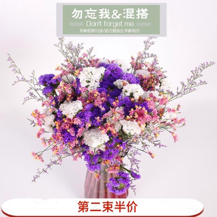 满天星干花花束客厅摆设轻奢招财干花真花装 饰摆件鲜云南天然风干