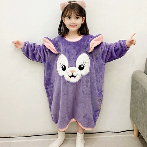 Детский демисезонный фланелевый бархатный спальный мешок, коралловый комбинезон для девочек, пижама, увеличенная толщина